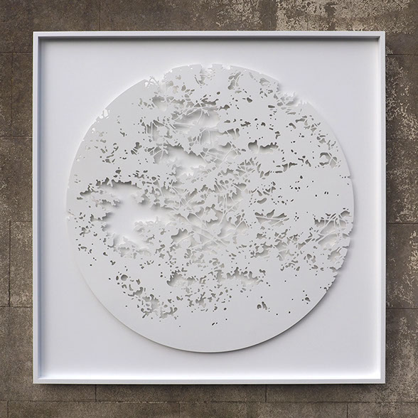 ian turnock sculpture White on white wall sculpture