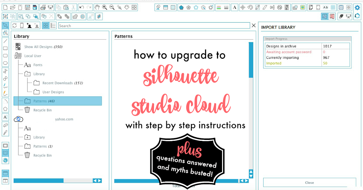 Silhouette Studio Cloud Upgrade How to Update and What I Know For Sure