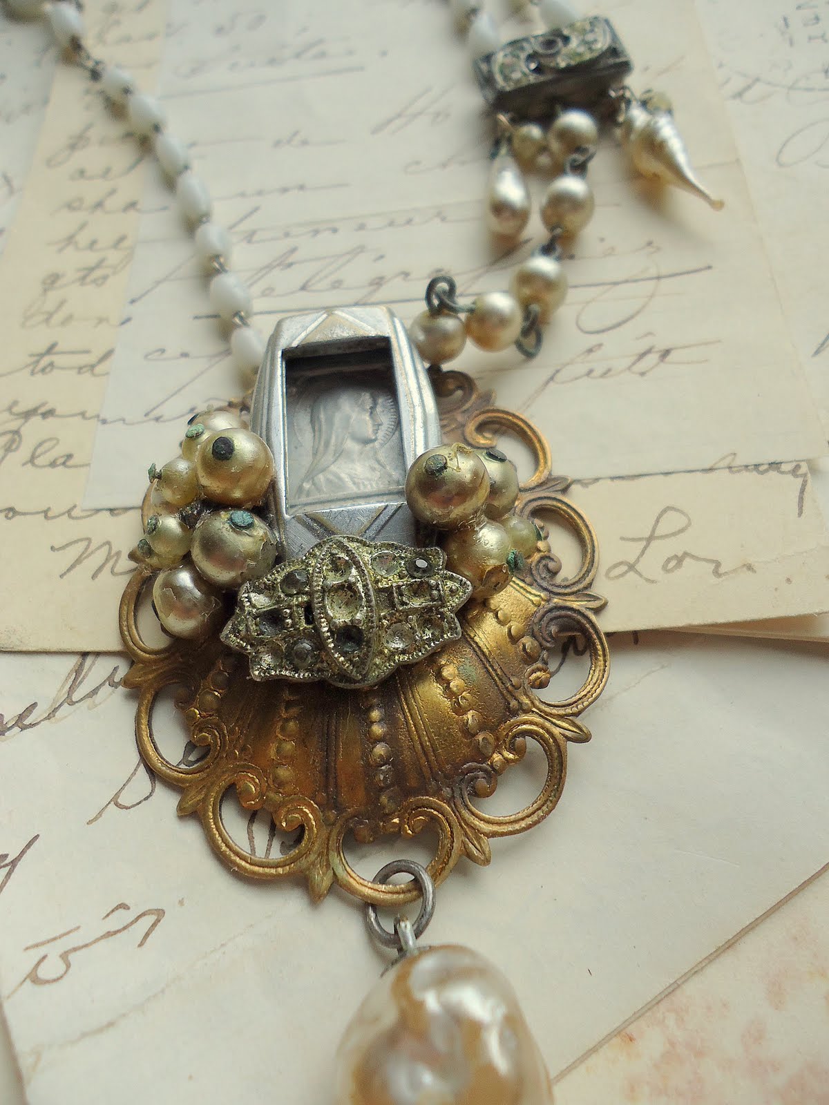 Sacred Cake by Jennifer Morford: New Vintage Assemblage Jewelry and