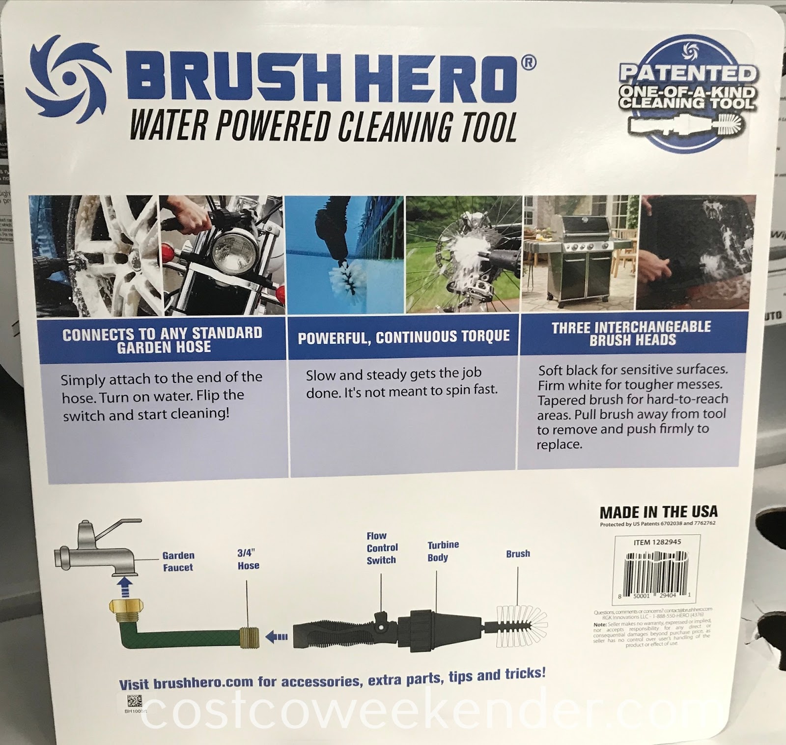Brush Hero Water Powered Cleaning Tool Costco Weekender