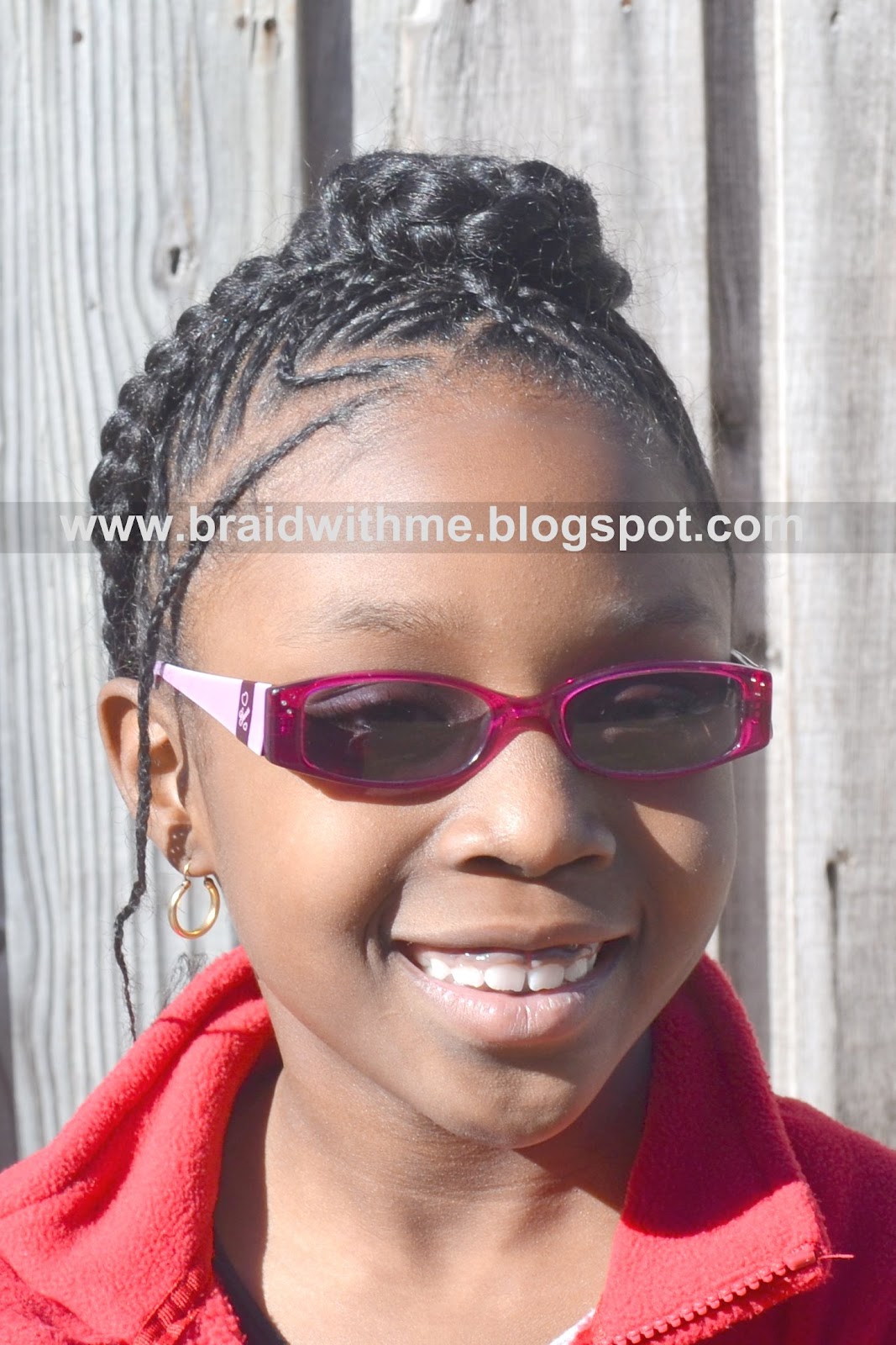 Braided Hairstyles For Little Girls With Beads Braided & Protected - Protective Hair Style on Child's Natural Hair