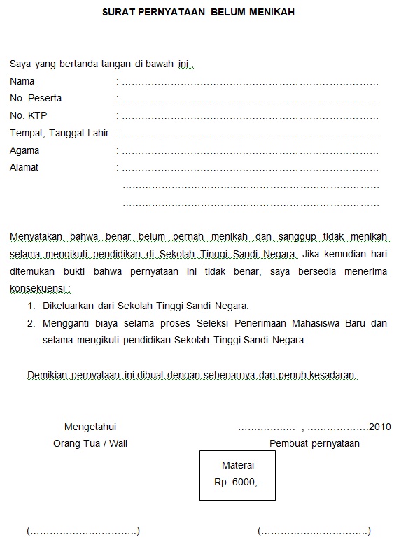Contoh Surat Lamaran Bahasa Indonesia - Contoh Soal2