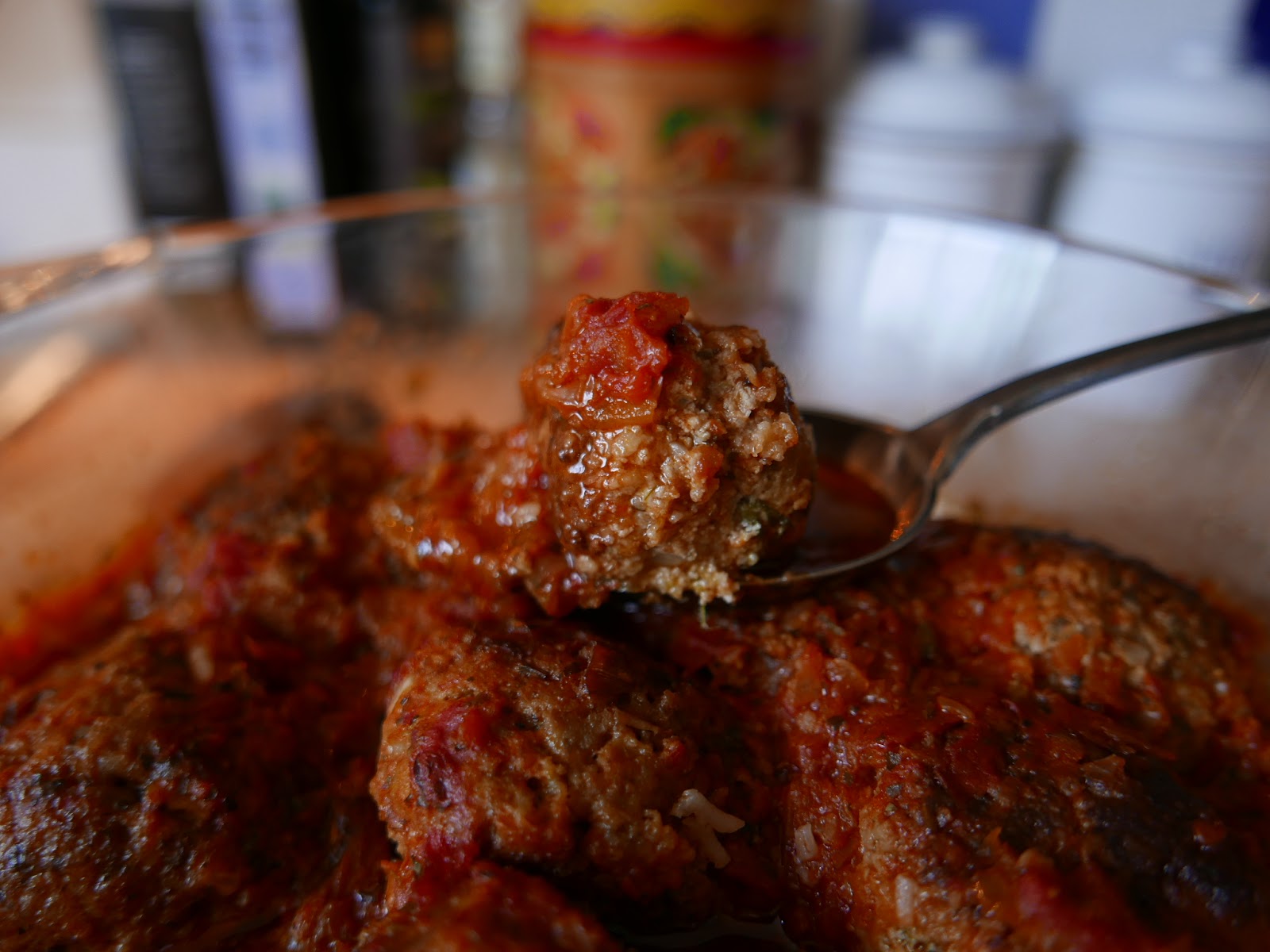 Four seasons. Ricotta and oregano meatballs by Yotam Ottolenghi.