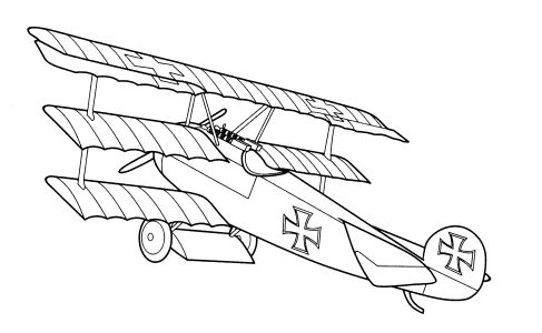 Aeroplane Coloring Pages