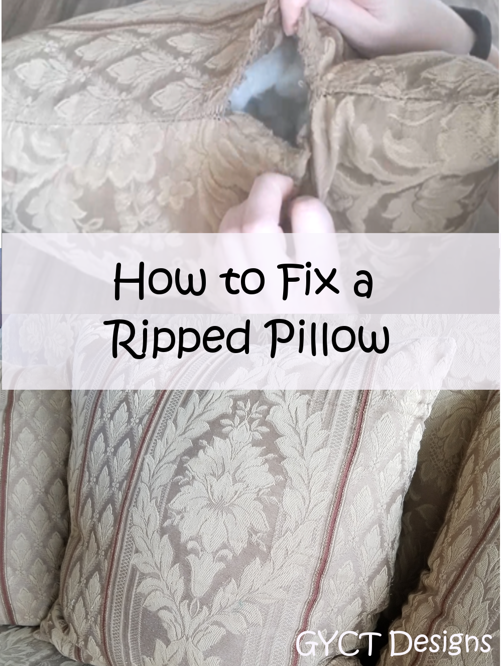 How to Fix a Ripped Pillow Sew Simple Home