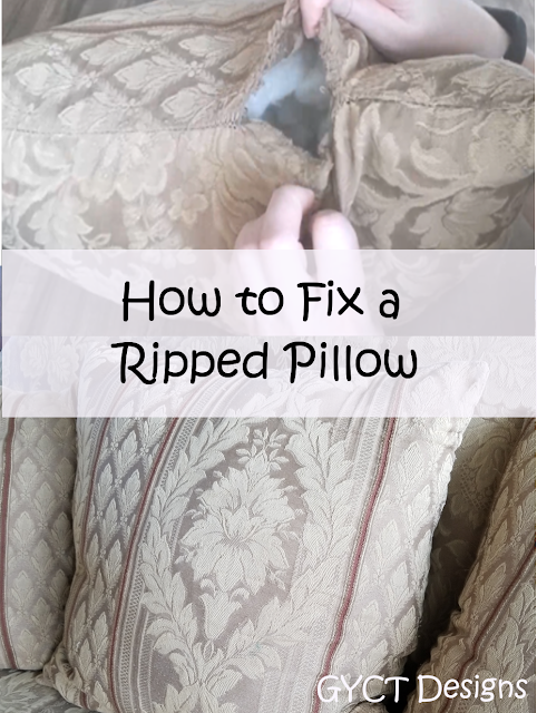 How to fix a ripped pillow seam