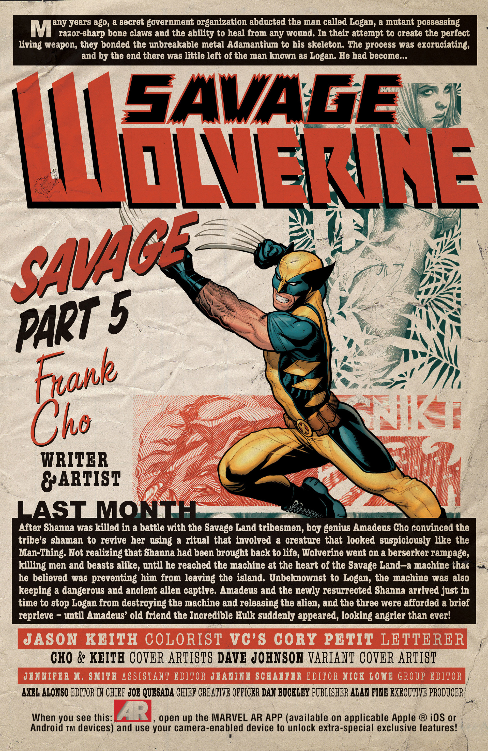 Read online Savage Wolverine comic -  Issue #5 - 2