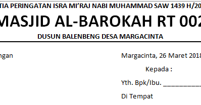 Contoh Surat Undangan Rajaban - TUKANG NGETIK