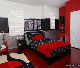 Red And Black Kids Bedroom 3