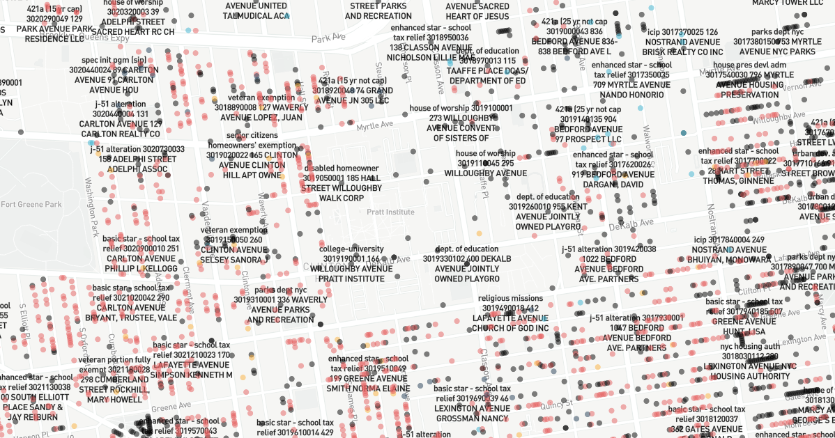 View the New York City Tax Exemptions on a map.