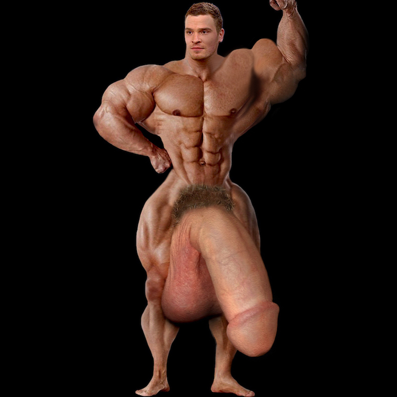 Bodybuilderin Monsterschwanz Braungebrannt Oral