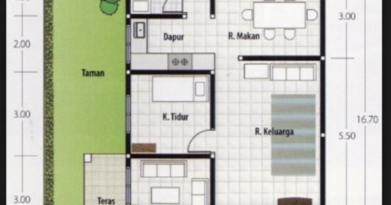 29 Desain Rumah Minimalis 3 Kamar Ukuran 7x10