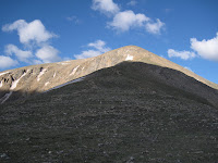 The top part of Mt. Elbert