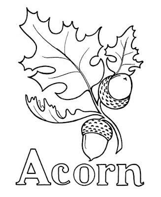 Acorn coloring pages 7