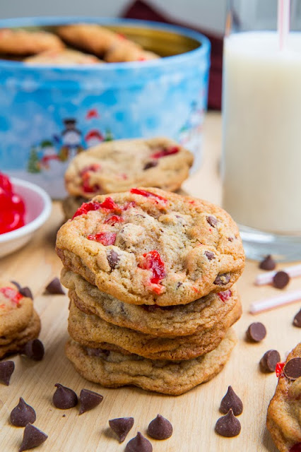 Maraschino Cherry Chocolate Chip Cookies