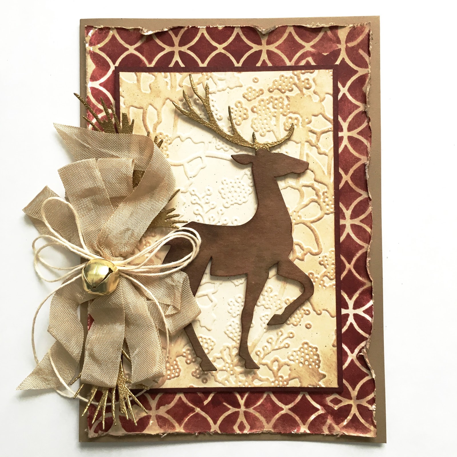 SewPaperPaint Tim Holtz Die Cut Deer Card