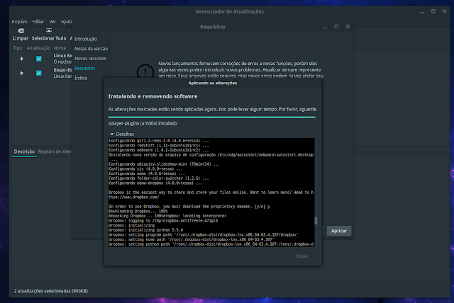 Atualização do Linux Mint Mint-upgrade