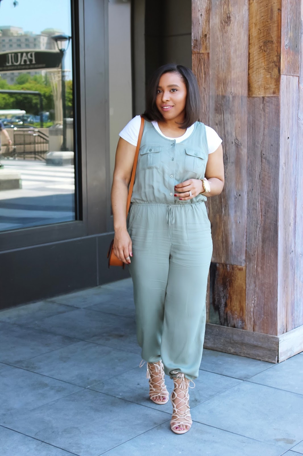 Olive Green Jumpsuit Jumpsuit With Jacket Outfit Cute Spring