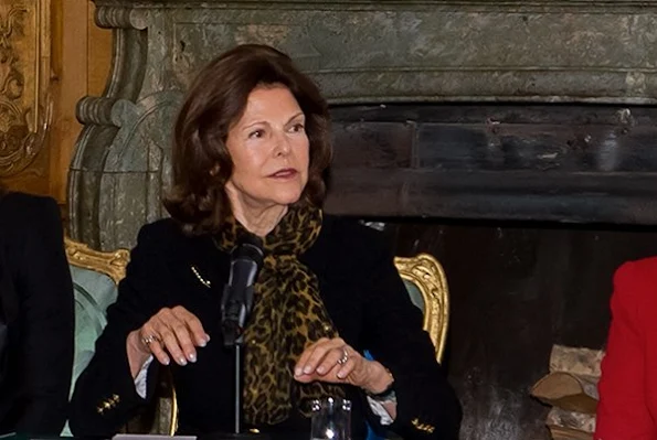 Queen Silvia of Sweden and Princess Sofia of Sweden attended a meeting held with the representatives of the organizations that endeavor to protect the rights of children