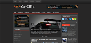 CarZilla Blogger Template is a free and premium template, its good for car, automobile and automotive related blogger blog