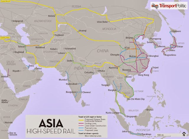China planned and proposed HSR routes, From Images China planned and proposed HSR routes, From Images