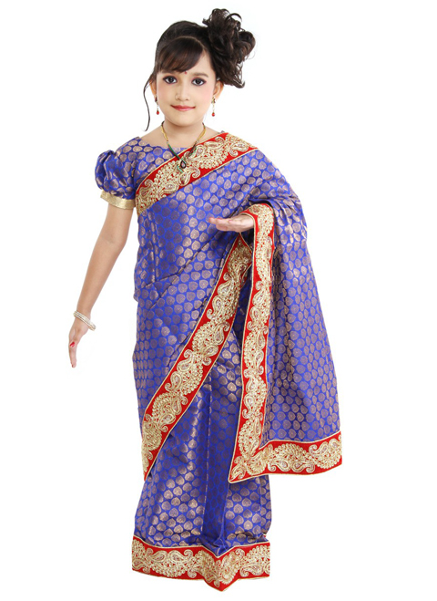 6 Contoh Model Baju Sari India Anak Perempuan 2019