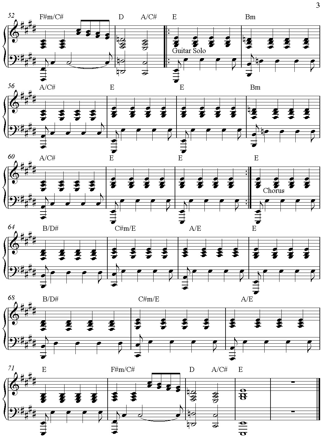 Robbie Williams - Angels - Partituras de piano | Sheet music for piano