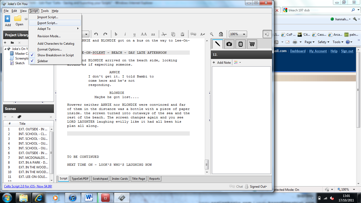 celtx 2.9.7 script deleted celtx 2.9.7 script deleted