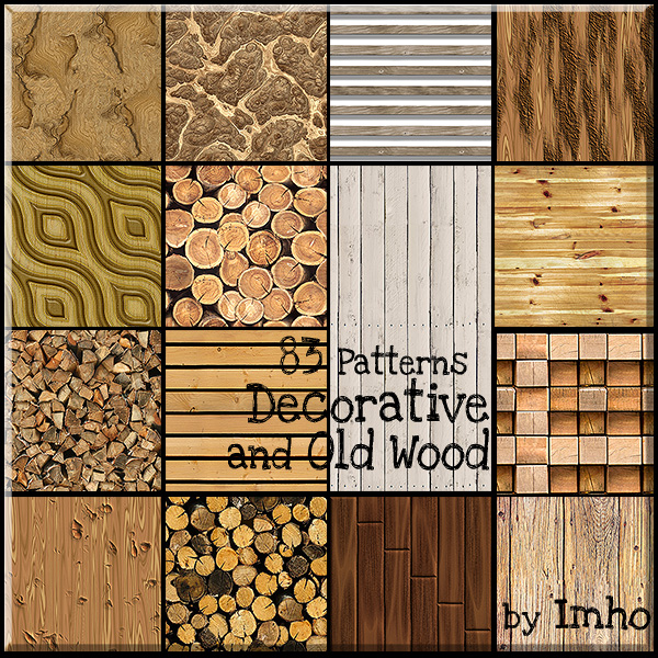 Imho Sims 83 Patterns Decorative And Old Wood Ts3 By Like It