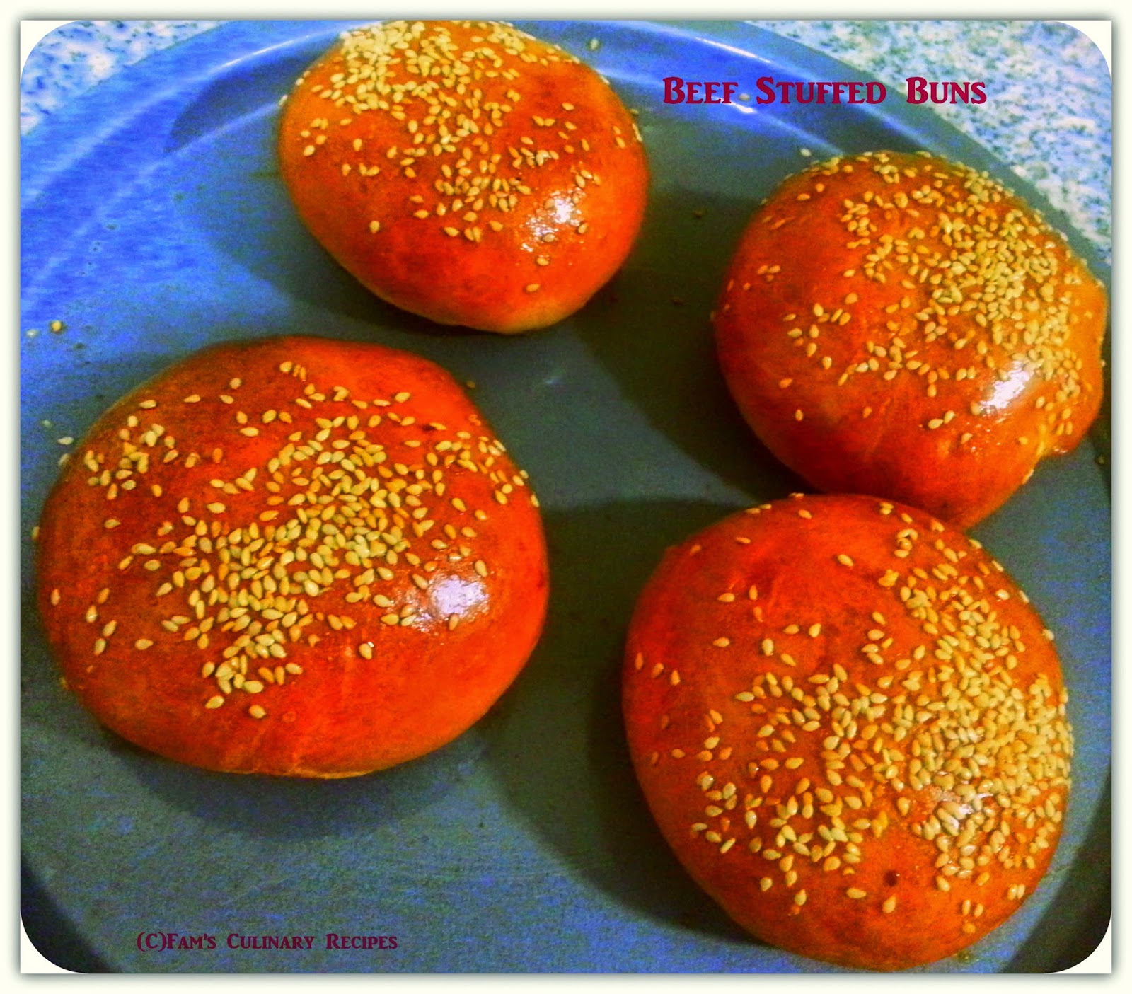 Fam's Culinary Recipes Homemade Beef Stuffed Buns
