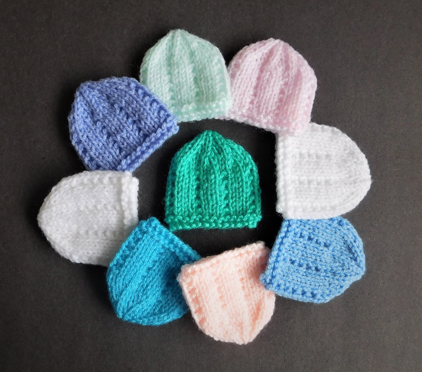 Premature baby hat knitting pattern dk