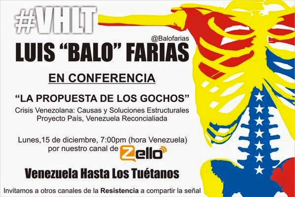 Conferencia "La Propuesta de los Gochos" del Dr. Luis "Balo" Farías