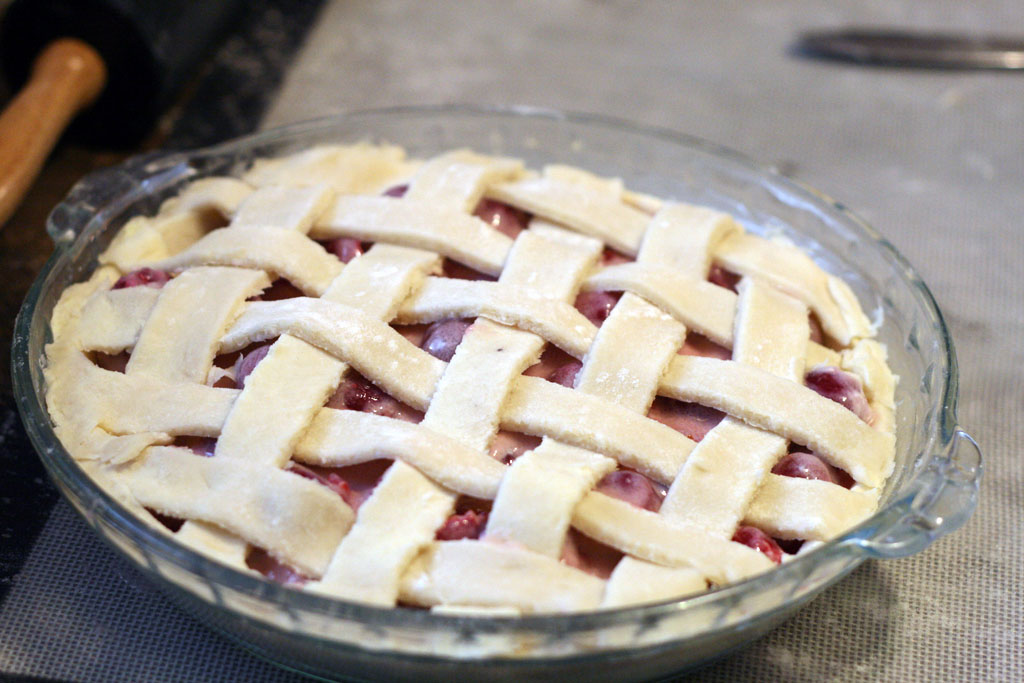 Sour Cream Cherry Pie from Duchess Cookbook