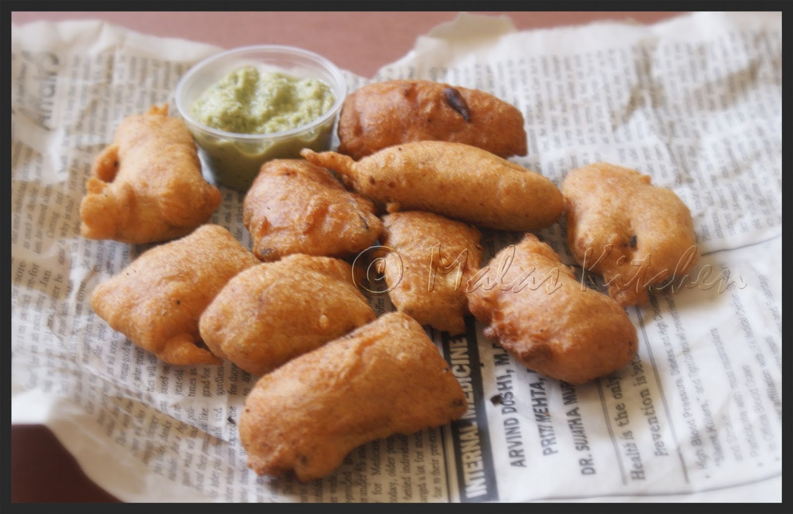 Balekai Bajji Raw Banana Fritters MalasKitchen