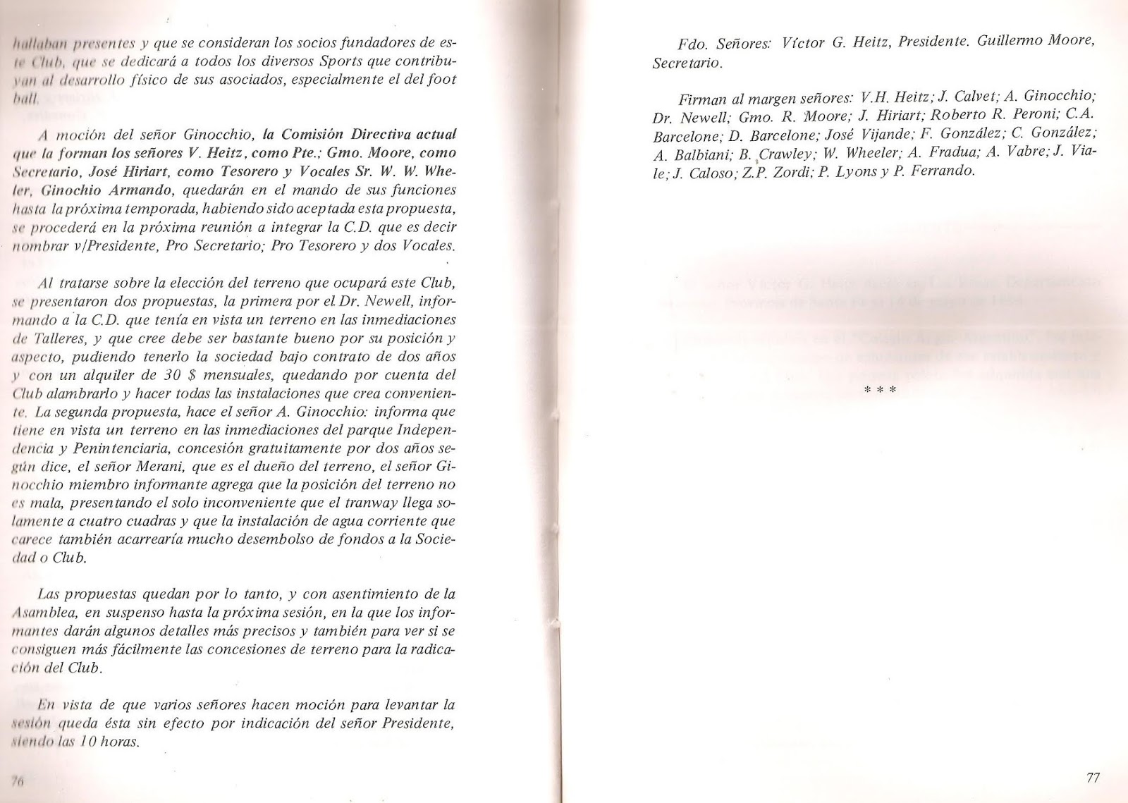 Historia del mas Popular Copa Santiago Pinasco 1905.