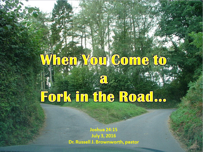 Rocky Road Devotions When You Come To a Fork in the Road...