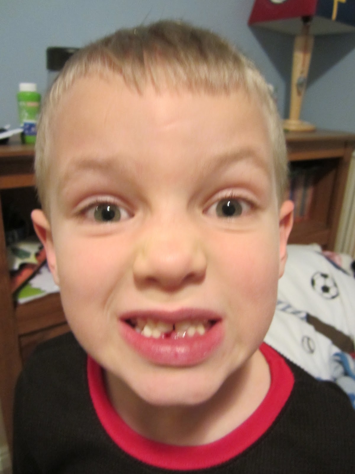 Ockey Family Adventures Mark Loses his First Tooth