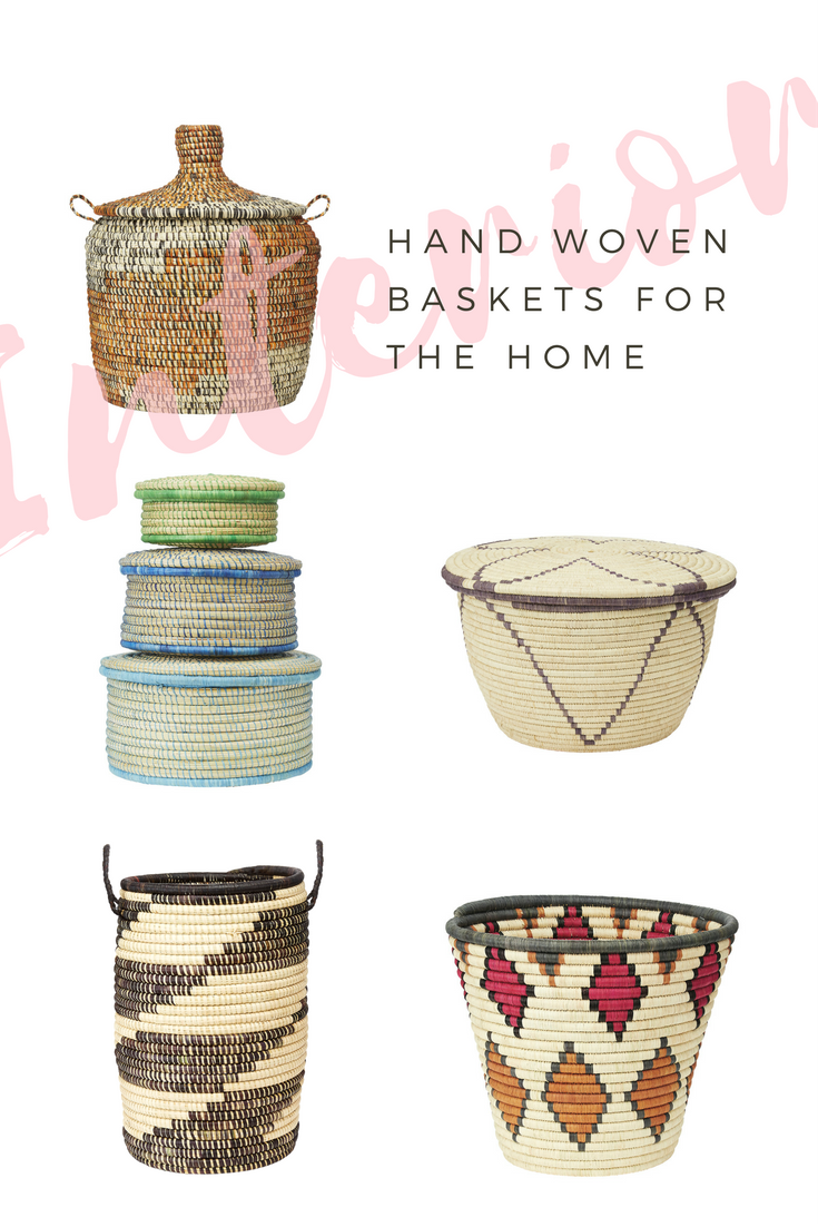 HAND WOVEN BASKETS FOR THE HOME // INTERIOR INSPIRATION WILD & GRIZZLY