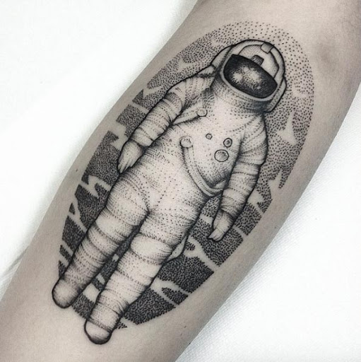 Este dotwork astronauta