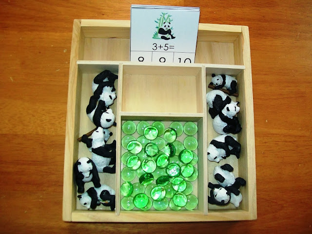 Panda Addition Clip Cards