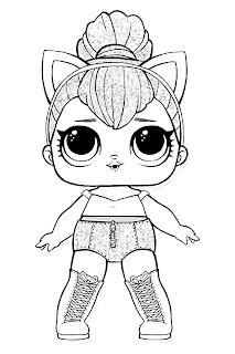 Gambar mewarnai LOL Surprise 2 IqbalNana