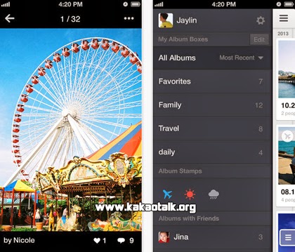 Ordena tus fotos usando KakaoAlbum en tu iPhone