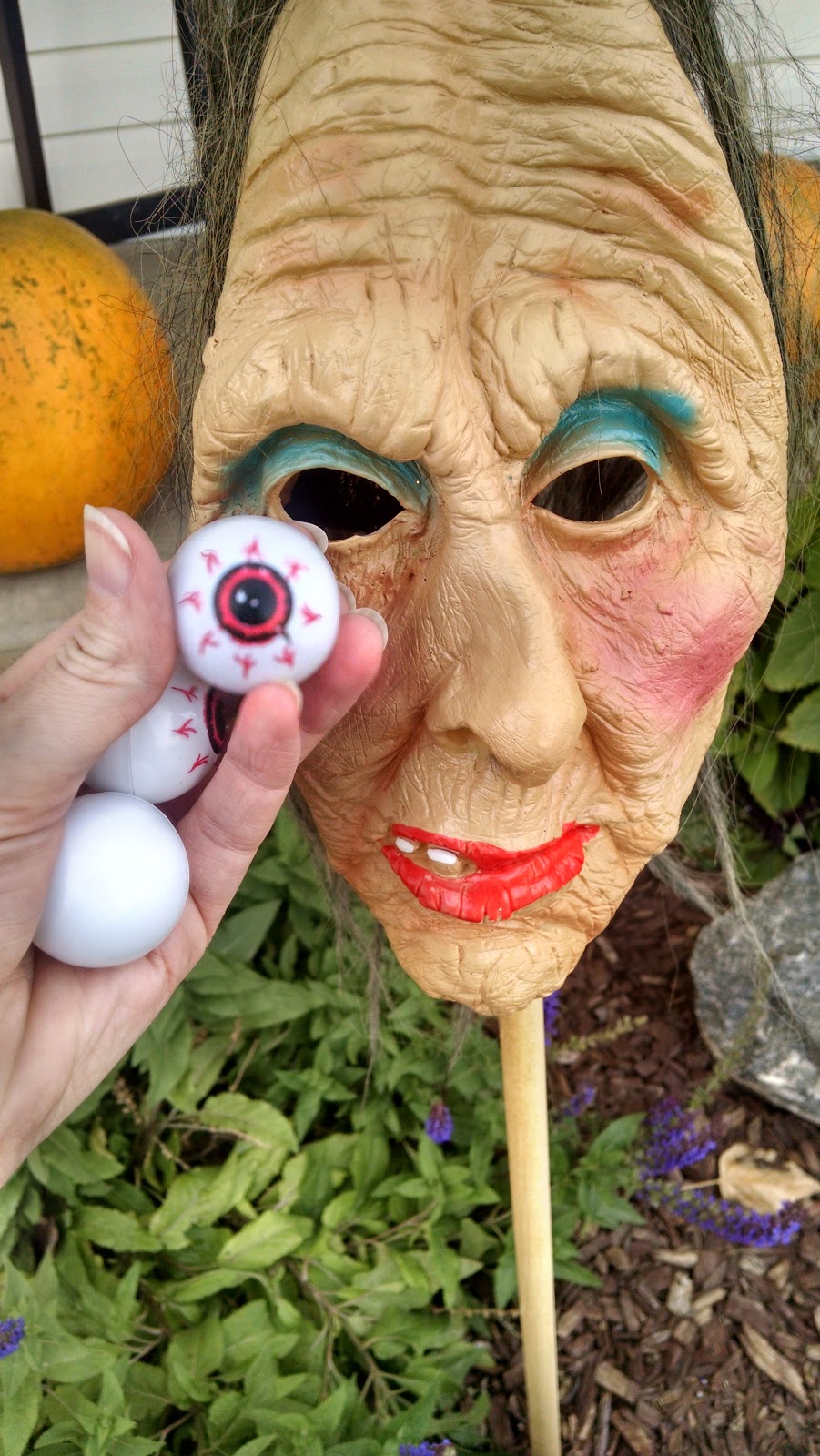 Must Run in the Family How to Glue Eyes on a Halloween Mask