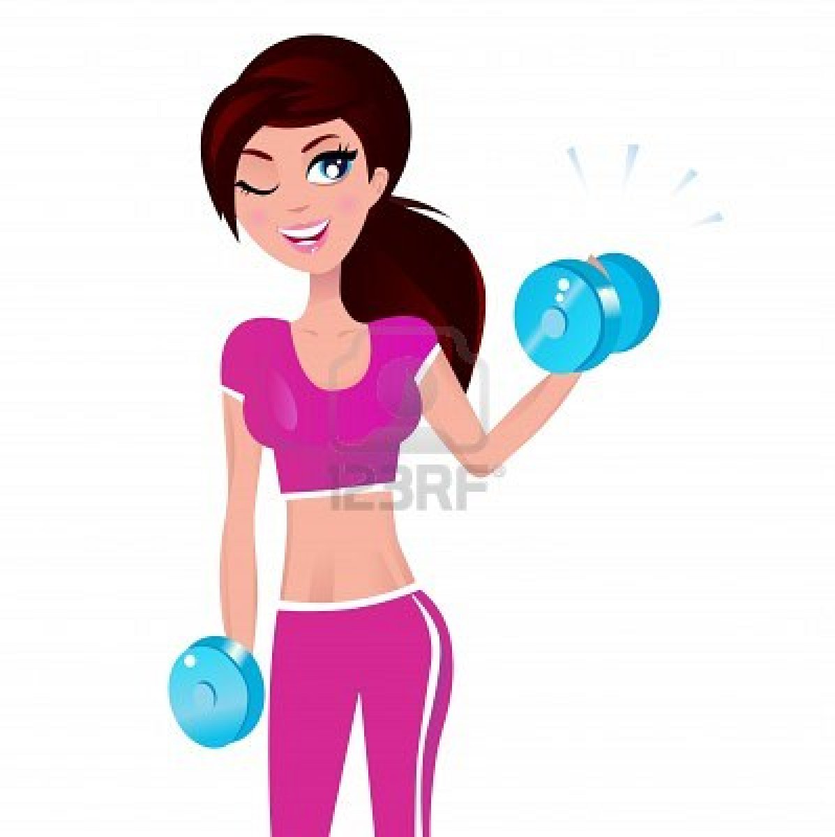 clipart of girl exercising - photo #32