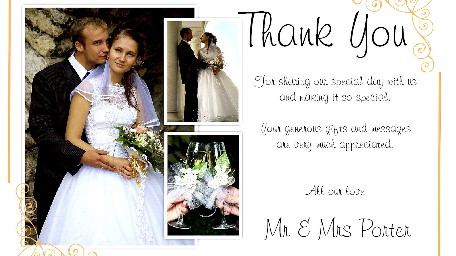 Cute Wedding Thank You Cards - Cute Choices