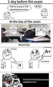 1 Day Before Exam Funny Wallpaper