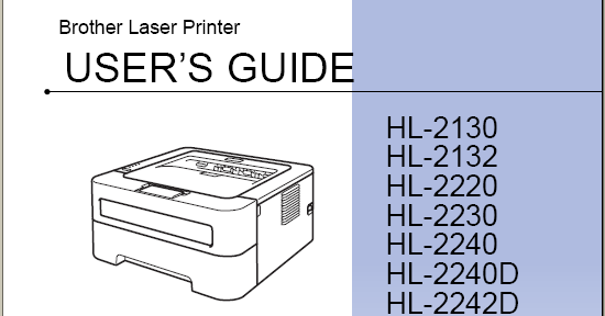 Brother HL-2270DW Manual User Guide - Printer Manual Guide