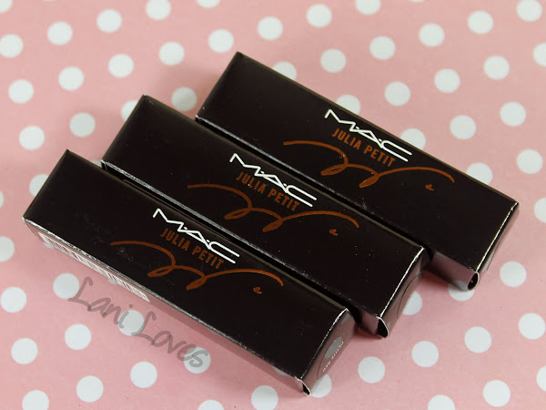 MAC MONDAY | Julia Petit - Boca, Petite Red and Acai Lipstick Swatches & Review