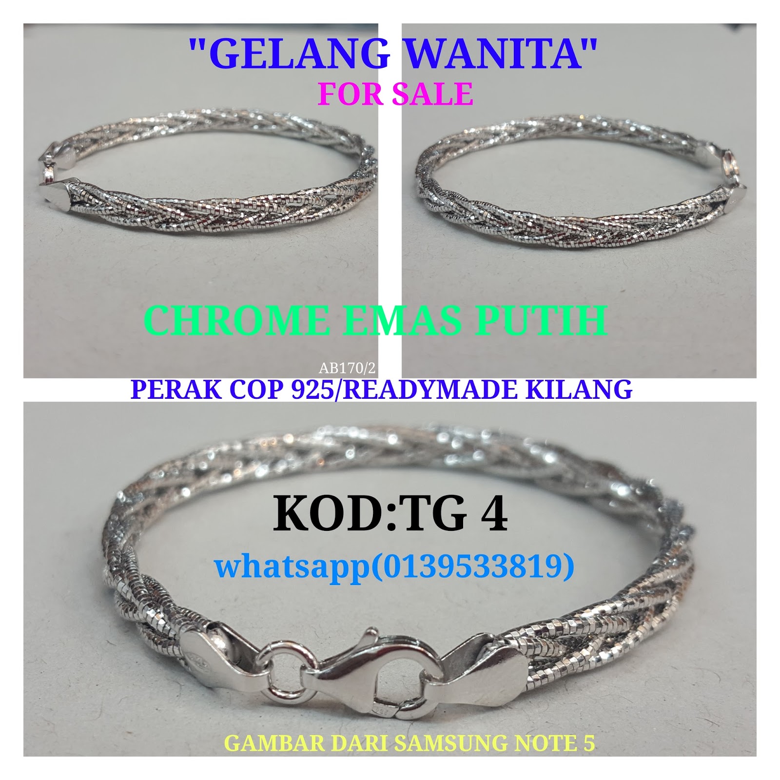 (TG):JUALAN ONLINE TALITANGAN DAN GELANG WANITA WALK-IN DAN ONLINE