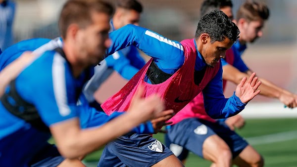 El Málaga completa su segundo entrenamiento de la semana